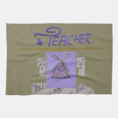 Leraar, je leert me te hopen op de beste kunst theedoek (Horizontaal)