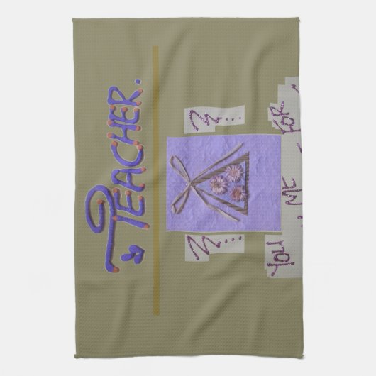 Leraar, je leert me te hopen op de beste kunst theedoek (Verticaal)