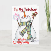 *LERAAR* JE MAAKT IEDEREEN ELKE DAG GELUKKIG MET V FEESTDAGEN KAART (Voorkant)