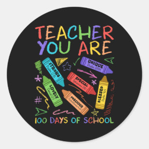 Leraar Jij Bent Bijbel Inspirerend 100 Dagen Van S Ronde Sticker