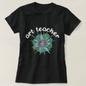 Leraar Job Art Leraar Schilder School Kunstenaar P T-shirt (Design voorkant)