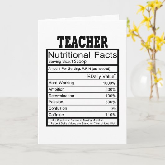 leraar kaart (Gele Bloem)