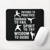 Leraar Karate Student Trainee Praktijk Karate Tra Muismat (Met muis)