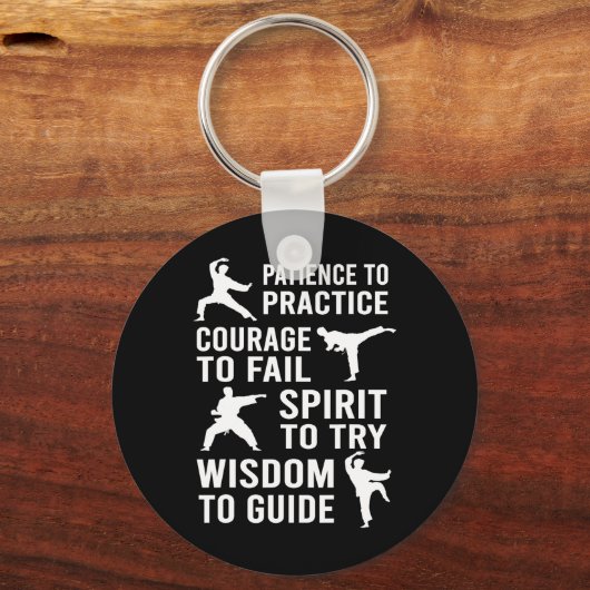 Leraar Karate Student Trainee Praktijk Karate Tra Sleutelhanger (Voorkant)