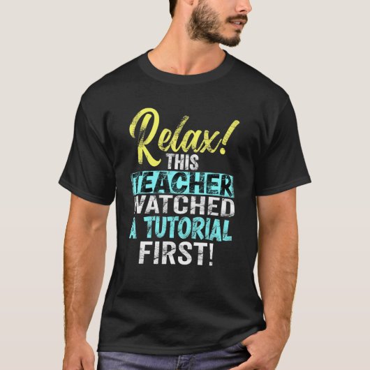 Leraar keek tutorials eerste dag van terug naar SC T-shirt (Voorkant)