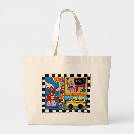 Leraar kent best grote tote bag (Voorkant)