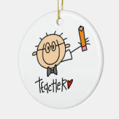 leraar keramisch ornament (Links)