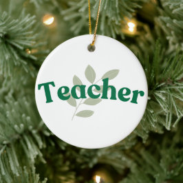 Leraar Keramisch Ornament