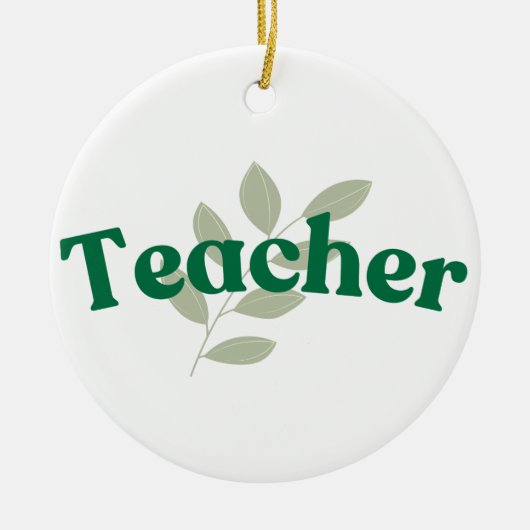 leraar keramisch ornament (Voorkant)