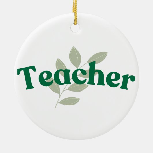 leraar keramisch ornament (Achterkant)