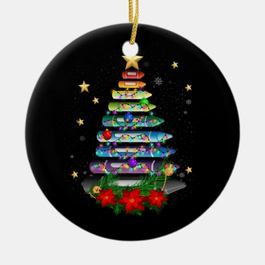 Leraar Kerst Crayon Boom Licht Decoratie Stu (Voorkant)