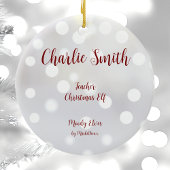 Leraar Kerst Elf Keramisch Ornament