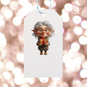 Leraar Kerst Elf Witte Gift Labels Cadeaulabel