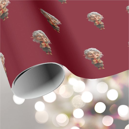 Leraar Kerst Elf Wrapping Paper Cadeaupapier