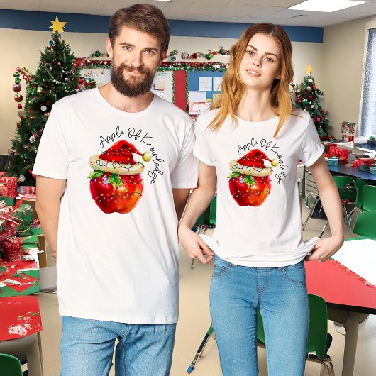 Leraar Kerst T - shirts | Apple van kennis
