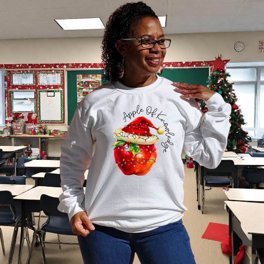 Leraar Kerst T - shirts | Apple van kennis