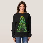 Leraar Kerstcadeau Crayon Tree Trui (Voorkant volledig)