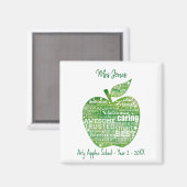 Leraar kerstcadeau waarderingsmagneet magneet (Voorkant / Achterkant)