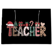 Leraar Kerstleven Leer Liefde Inspirerend Groot Cadeauzakje (Voorkant)