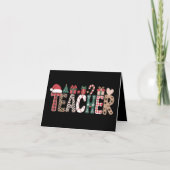 Leraar Kerstleven Leer Liefde Inspirerend Kaart (Voorkant)