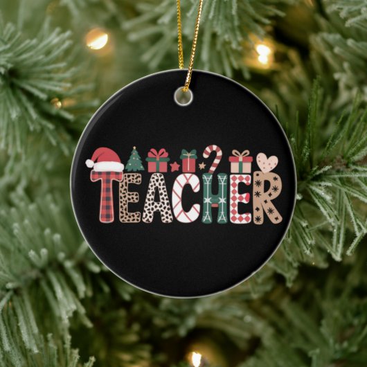 Leraar Kerstleven Leer Liefde Inspirerend Keramisch Ornament (Boom)