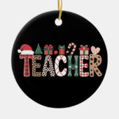 Leraar Kerstleven Leer Liefde Inspirerend Keramisch Ornament (Voorkant)