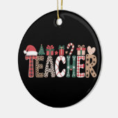 Leraar Kerstleven Leer Liefde Inspirerend Keramisch Ornament (Links)
