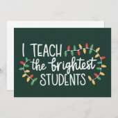 Leraar Kerstmis ik leer de beste studenten Kaart (Voorkant / Achterkant)