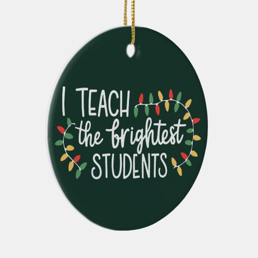 Leraar Kerstmis ik leer de beste studenten Keramisch Ornament (Rechts)