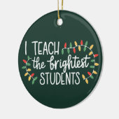 Leraar Kerstmis ik leer de beste studenten Keramisch Ornament (Links)