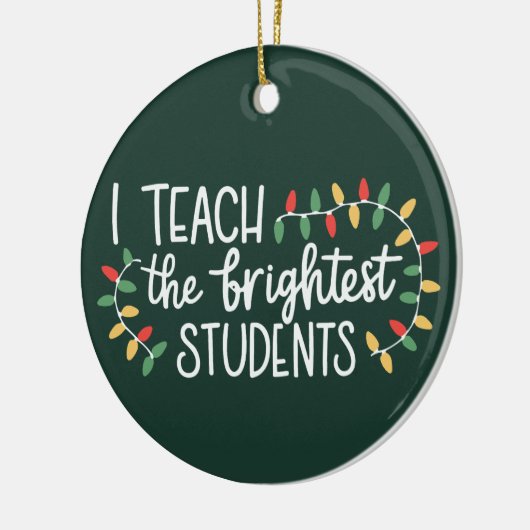 Leraar Kerstmis ik leer de beste studenten Keramisch Ornament (Links)