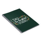 Leraar Kerstmis ik leer de beste studenten Notitieboek (Rechterzijde)