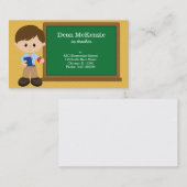 Leraar * kies achtergrondkleur visitekaartje (Voorkant / Achterkant)