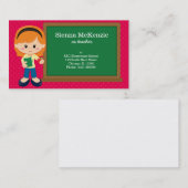 Leraar * kies achtergrondkleur visitekaartje (Voorkant / Achterkant)