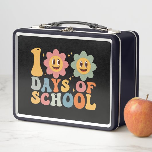 Leraar Kinder Retro Groovy 100 Dagen 0f School (In situ)