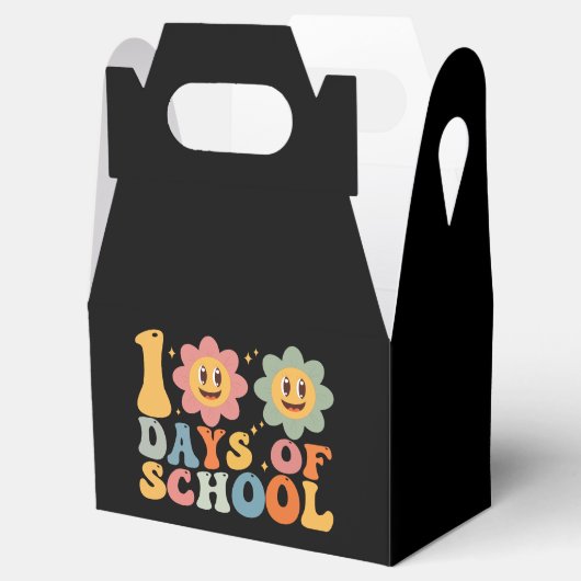 Leraar Kinder Retro Groovy 100 Dagen 0f School Bedankdoosjes (Geopend)