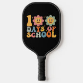 Leraar Kinder Retro Groovy 100 Dagen 0f School Pickleball Paddle (Voorkant)