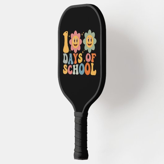 Leraar Kinder Retro Groovy 100 Dagen 0f School Pickleball Paddle (Links)