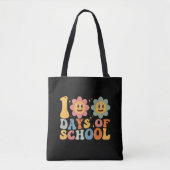 Leraar Kinder Retro Groovy 100 Dagen 0f School Tote Bag (Voorkant)