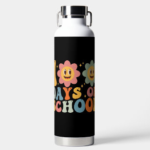 Leraar Kinder Retro Groovy 100 Dagen 0f School Waterfles