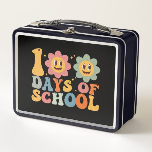 Leraar Kinderen Retro Groovy 100 Dagen School 