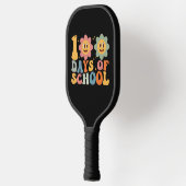 Leraar Kinderen Retro Groovy 100 Dagen School Pickleball Paddle (Links)