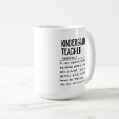 leraar Kindergarten Koffiemok (Voorkant rechts)