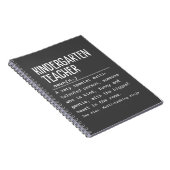 leraar Kindergarten Notitieboek (Rechterzijde)