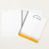 Leraar Klas Potlood Aangepaste Naam Planner (Display)