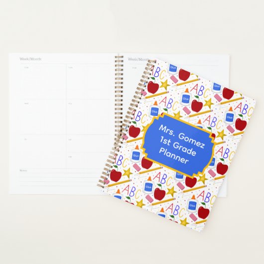 Leraar Klaslokaal Apple Potlood Lijm ABC Gum Planner (Display)