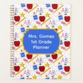 Leraar Klaslokaal Apple Potlood Lijm ABC Gum Planner (Voorkant)