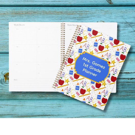 Leraar Klaslokaal Apple Potlood Lijm ABC Gum Planner