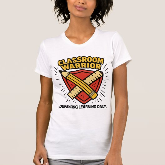 Leraar - Klaslokaal Krijger T-shirt (Voorkant)