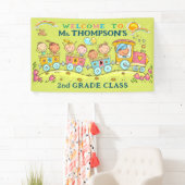 Leraar Klaslokaal Welkom Teken School Trein Banner (Insitu)